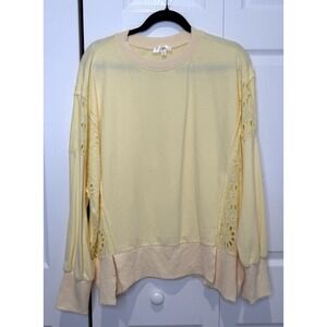 Oddi Los Angeles Womens Oversized Sheer Top Size S Boho Indie Twee Coquette Soft